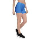 Aruba Blue Leggings Shorts - Conscious Apparel Store