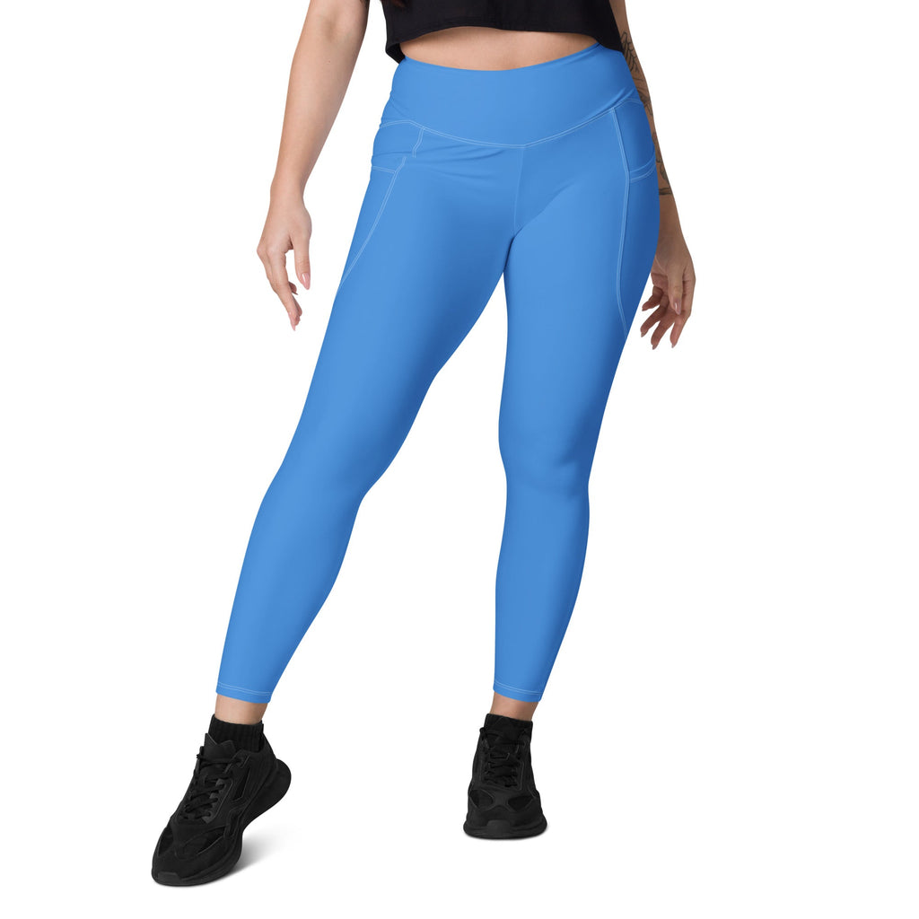 Aruba Blue Leggings with pockets - Conscious Apparel Store