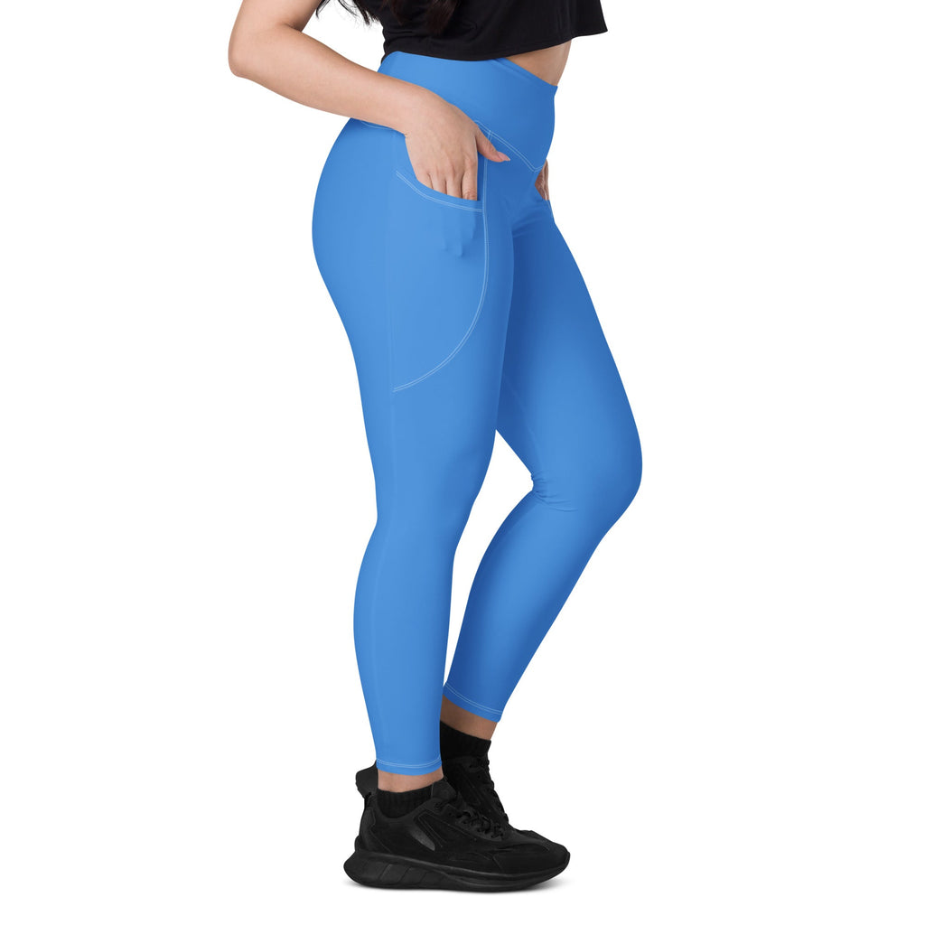 Aruba Blue Leggings with pockets - Conscious Apparel Store