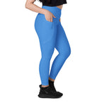 Aruba Blue Leggings with pockets - Conscious Apparel Store