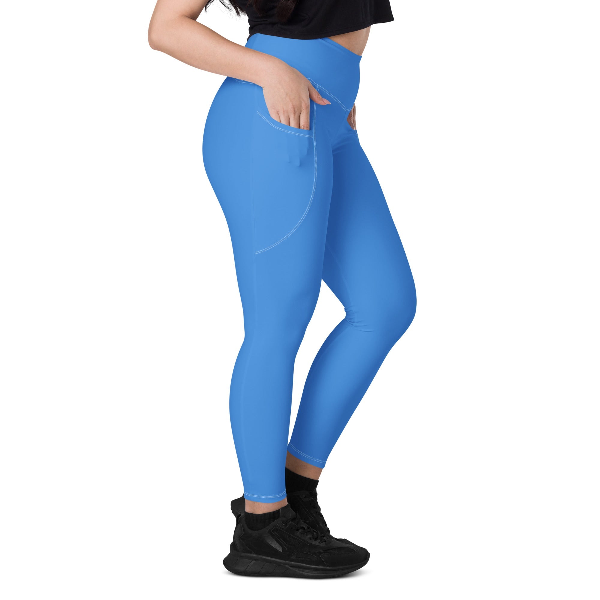 Aruba Blue Leggings with pockets - Conscious Apparel Store