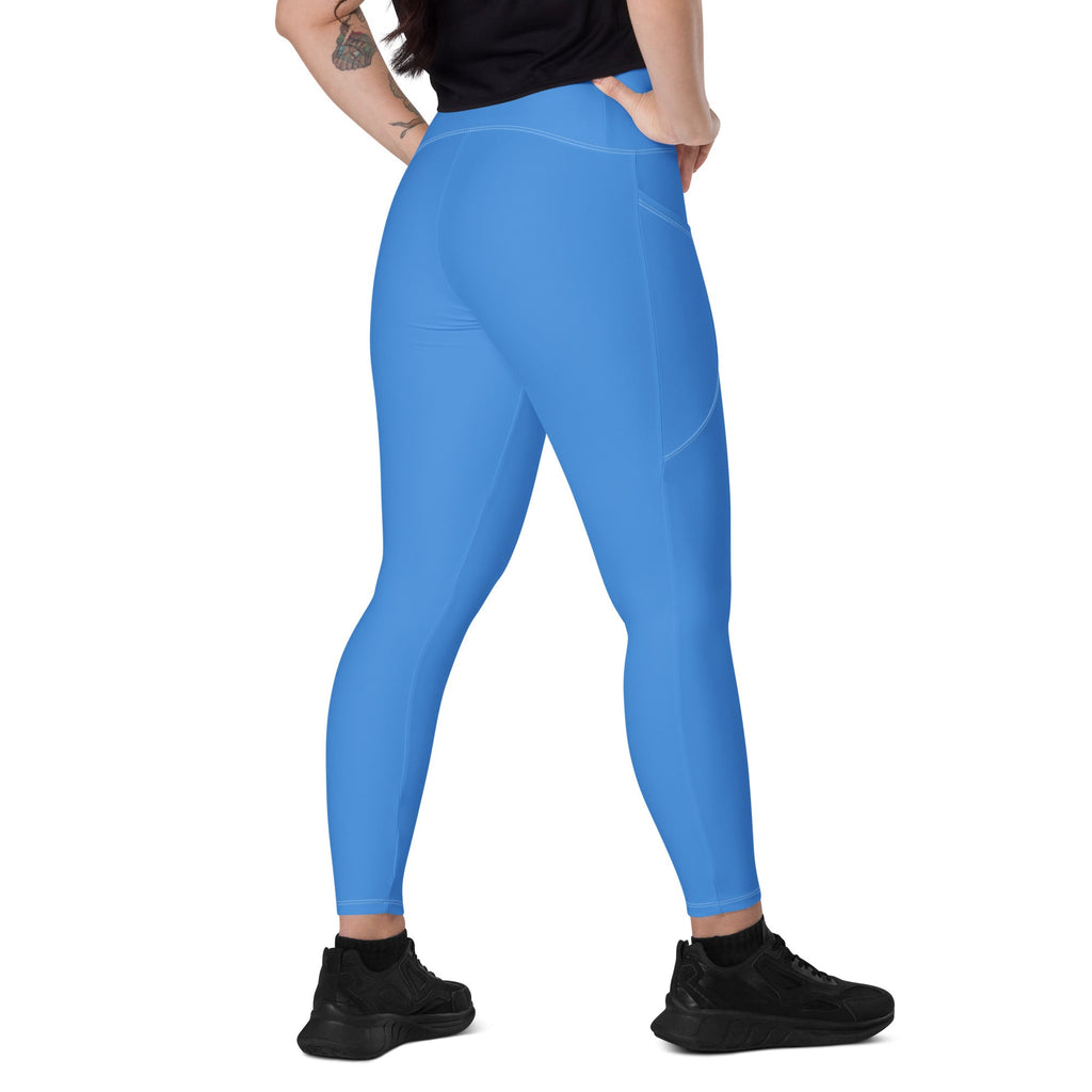 Aruba Blue Leggings with pockets - Conscious Apparel Store