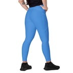 Aruba Blue Leggings with pockets - Conscious Apparel Store
