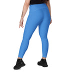Aruba Blue Leggings with pockets - Conscious Apparel Store