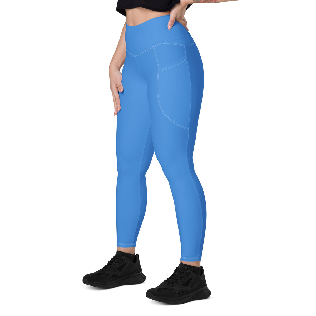 Aruba Blue Leggings with pockets - Conscious Apparel Store