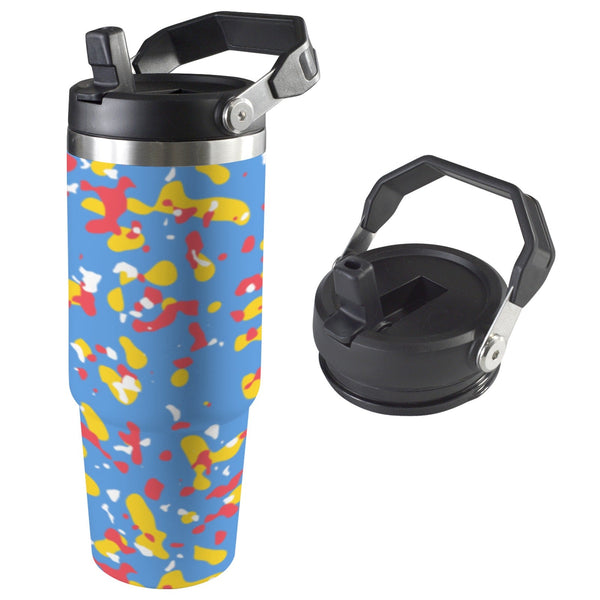 Aruba Flag 30oz Tumbler with Top Handle - Conscious Apparel Store