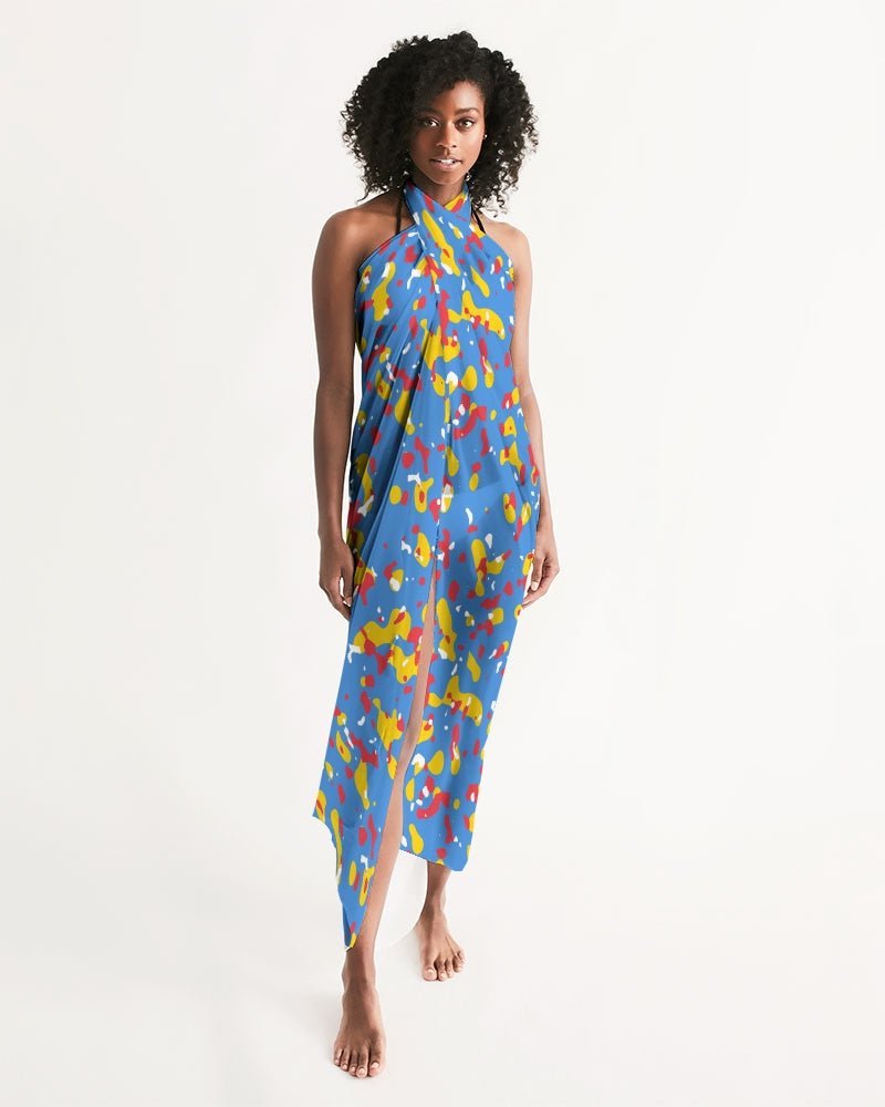 Aruba Flag Camo All-Over Print Swim Cover Up - Conscious Apparel Store