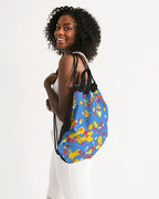 Aruba Flag Camo Canvas Drawstring Bag - Conscious Apparel Store