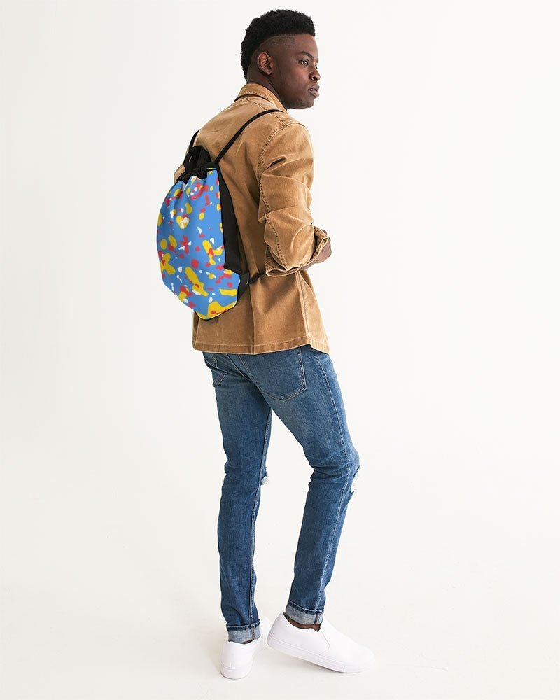 Aruba Flag Camo Canvas Drawstring Bag - Conscious Apparel Store