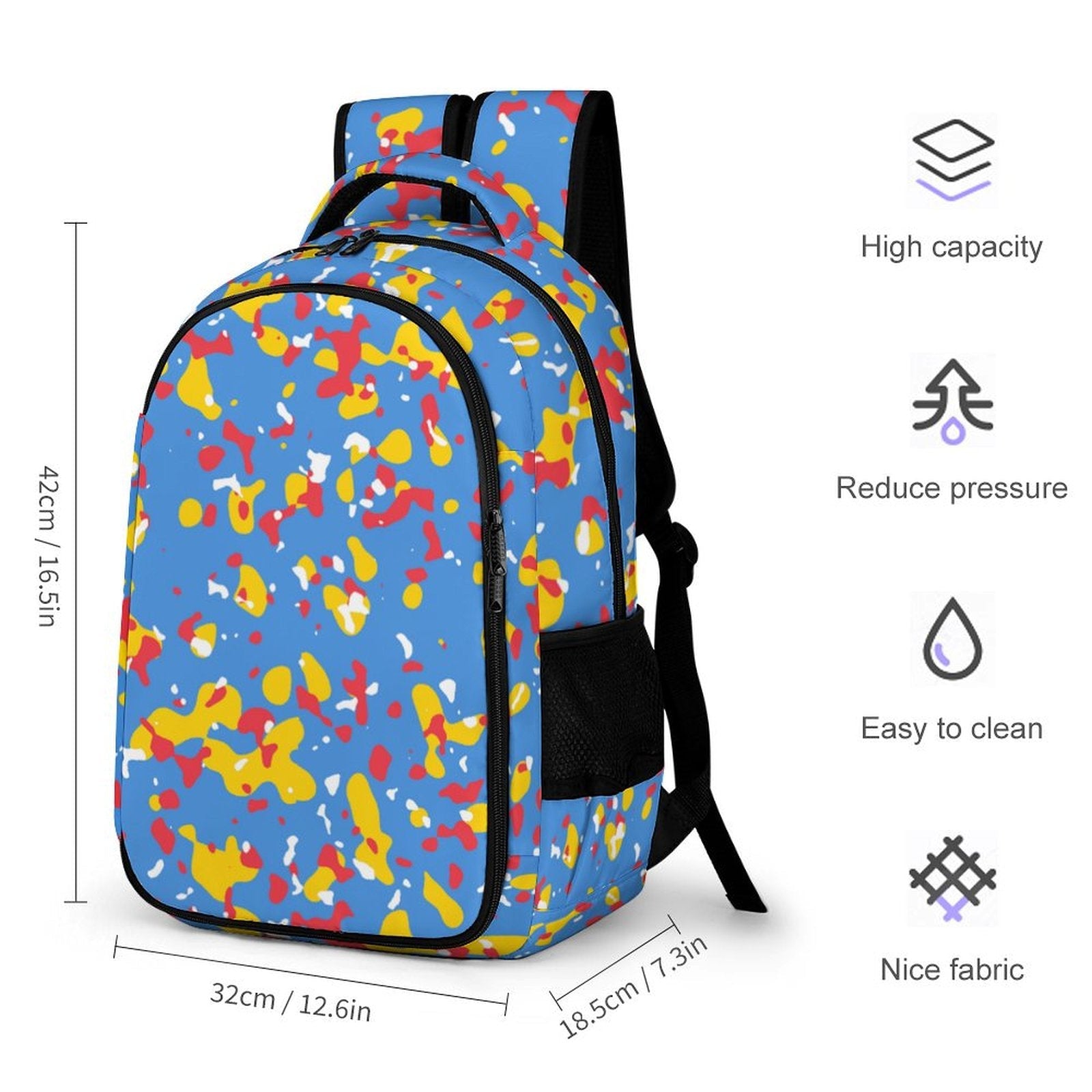 Aruba Flag Camo Casual Backpack - Conscious Apparel Store
