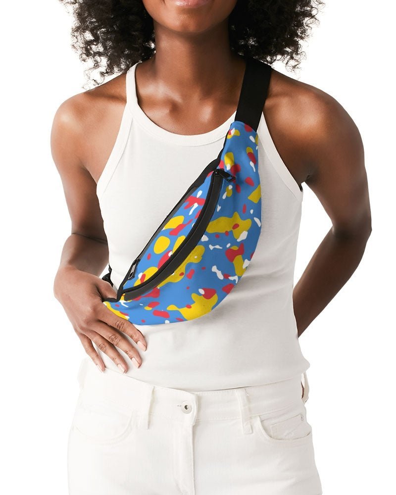 Aruba Flag Camo Crossbody Sling Bag - Conscious Apparel Store