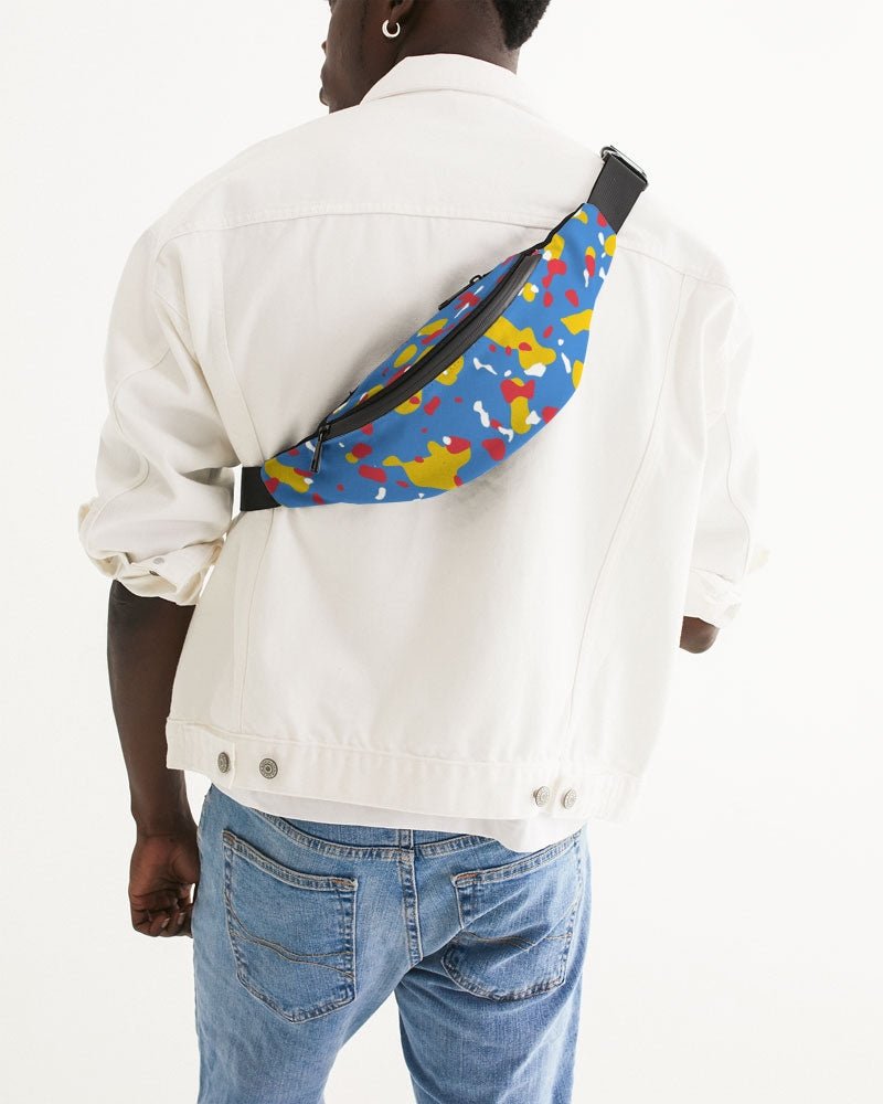 Aruba Flag Camo Crossbody Sling Bag - Conscious Apparel Store