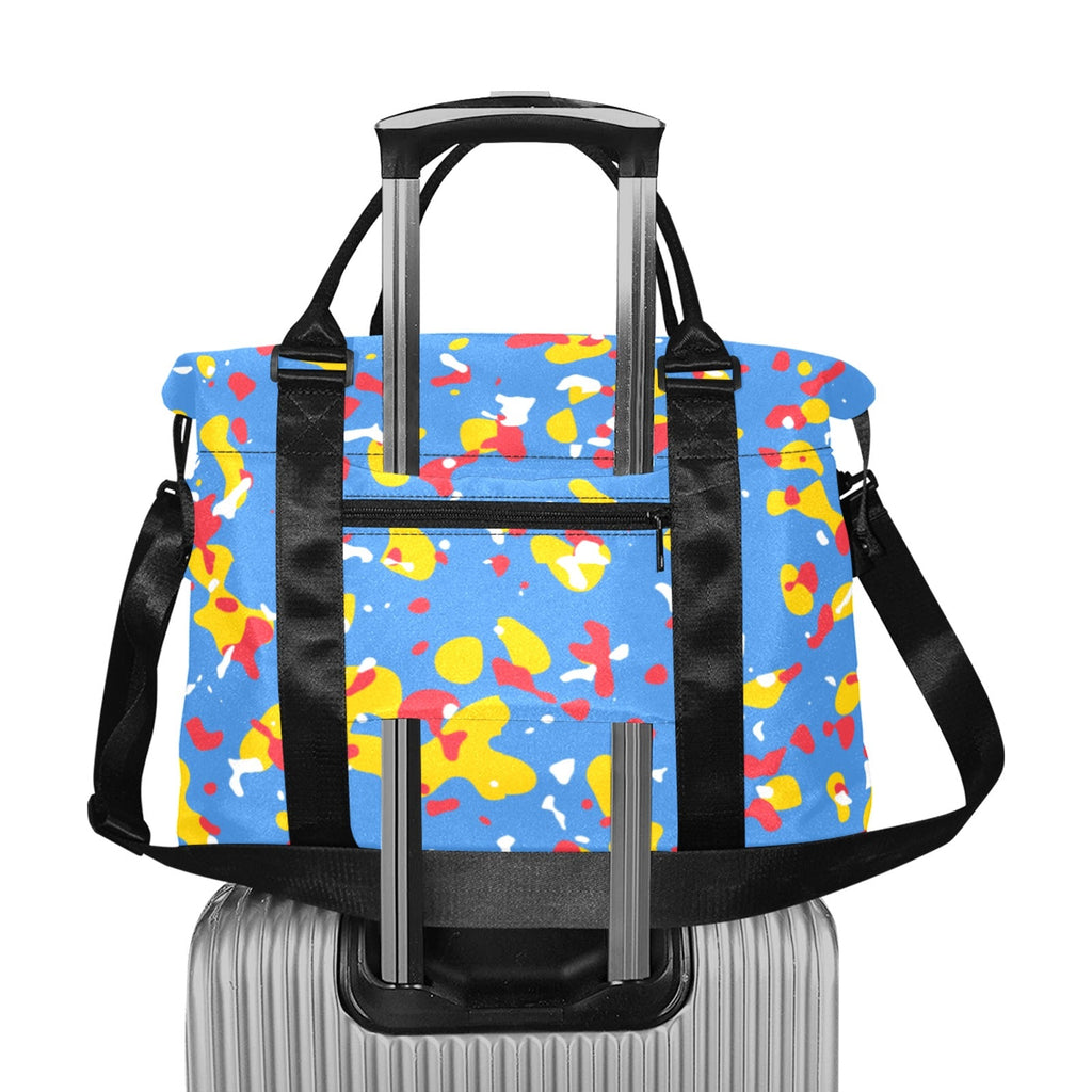 Aruba Flag Camo Large Capacity Duffle Bag - Conscious Apparel Store