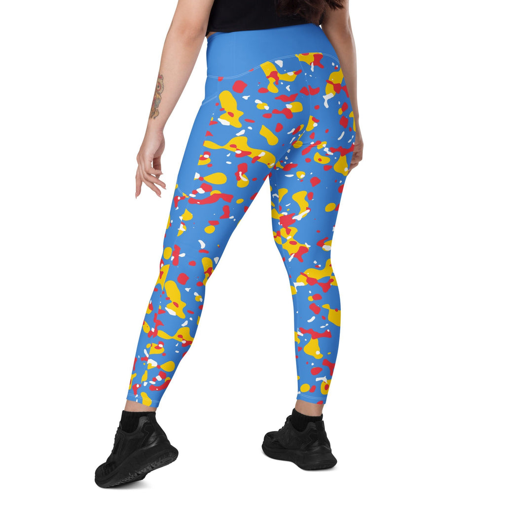 Aruba Flag Camo Leggings with pockets - Conscious Apparel Store