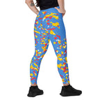 Aruba Flag Camo Leggings with pockets - Conscious Apparel Store