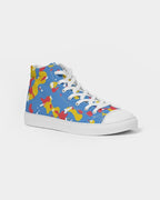 Aruba Flag Camo Men's Hightop Canvas Shoe - Conscious Apparel Store