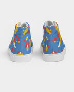 Aruba Flag Camo Men's Hightop Canvas Shoe - Conscious Apparel Store