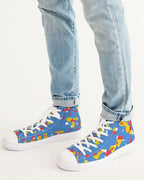 Aruba Flag Camo Men's Hightop Canvas Shoe - Conscious Apparel Store