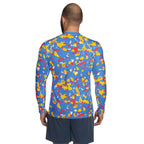 Aruba Flag Camo Men's Rash Guard - Conscious Apparel Store