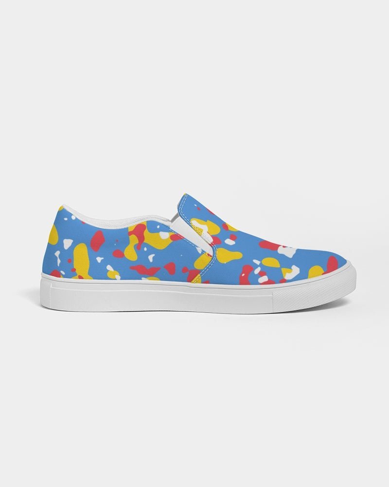 Aruba Flag Camo Men's Slip-On Canvas Shoe - Conscious Apparel Store