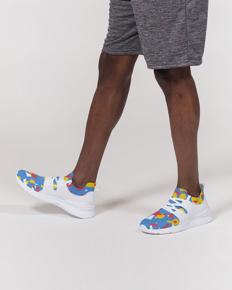 Aruba Flag Camo Men's Two - Tone Sneaker - Conscious Apparel Store