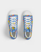 Aruba Flag Camo Women's Hightop Canvas Shoe - Conscious Apparel Store