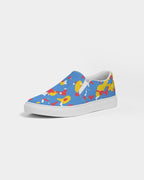 Aruba Flag Camo Women's Slip-On Canvas Shoe - Conscious Apparel Store