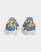 Aruba Flag Camo Women's Slip - On Canvas Shoe - Conscious Apparel Store