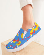 Aruba Flag Camo Women's Slip - On Canvas Shoe - Conscious Apparel Store