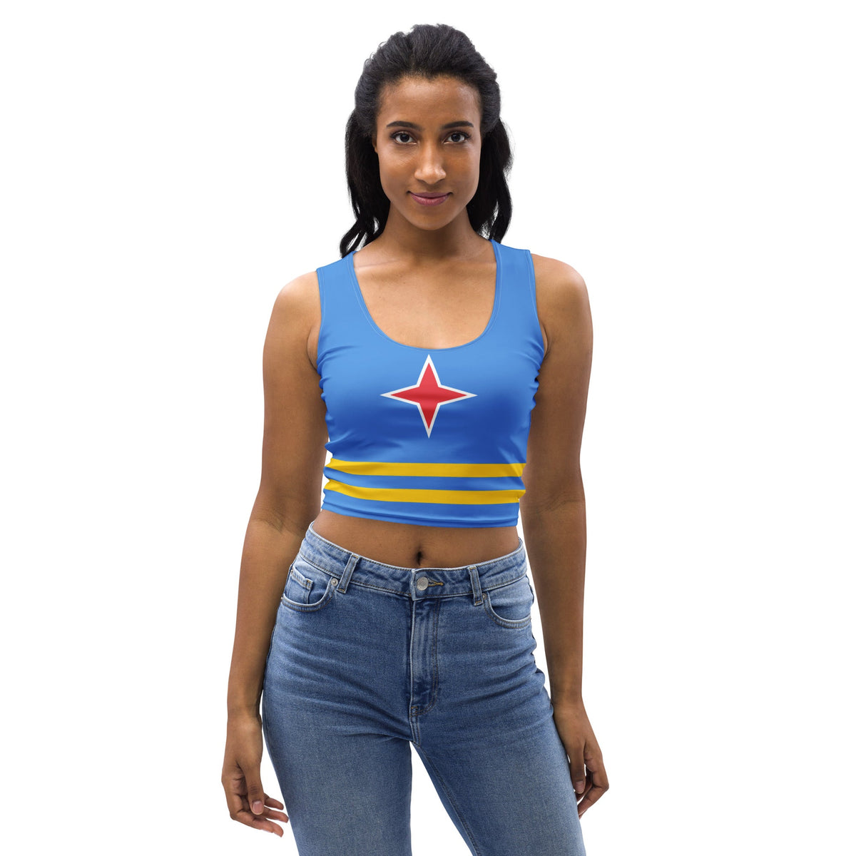 Aruba Flag Crop Top - Conscious Apparel Store