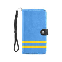 Aruba Flag Flip Leather Purse for Mobile Phone/Large - Conscious Apparel Store