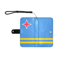 Aruba Flag Flip Leather Purse for Mobile Phone/Small - Conscious Apparel Store