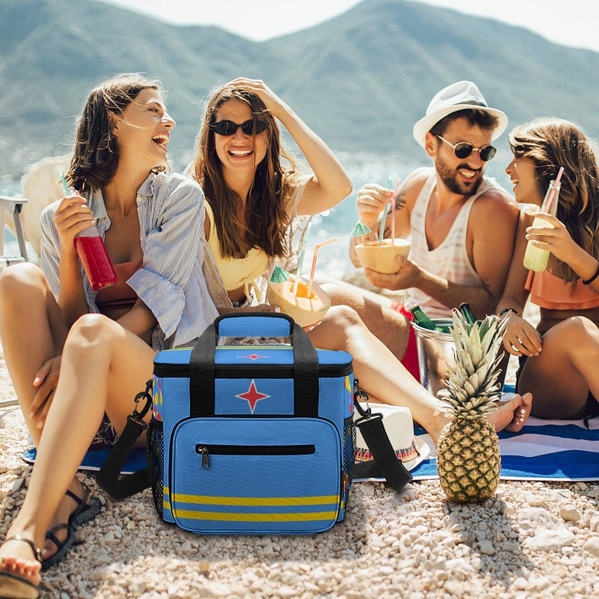 Aruba Flag Insulated Cooler Bag - Conscious Apparel Store