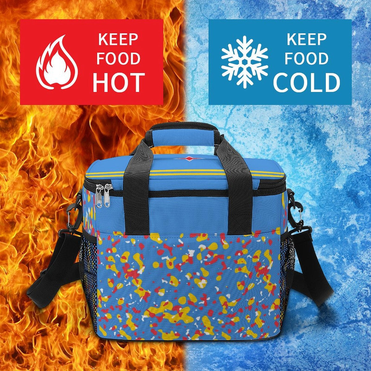 Aruba Flag Insulated Cooler Bag - Conscious Apparel Store