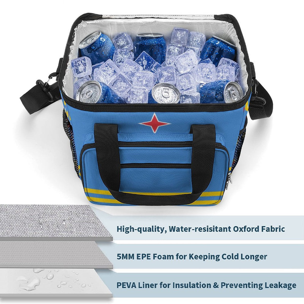 Aruba Flag Insulated Cooler Bag - Conscious Apparel Store