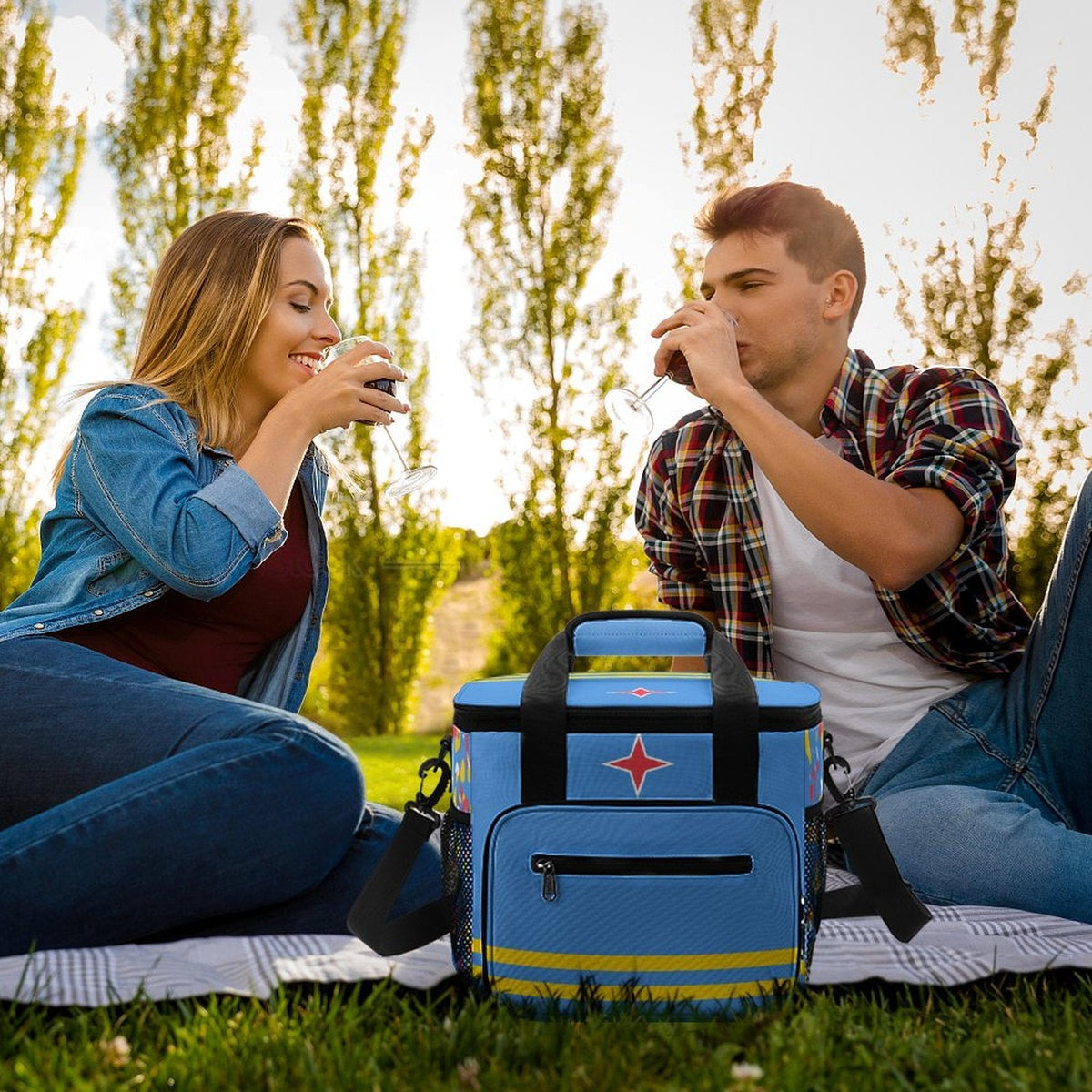 Aruba Flag Insulated Cooler Bag - Conscious Apparel Store