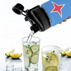 Aruba Flag Insulated Water Bottle with Dual - Use Lid (18oz) - Conscious Apparel Store