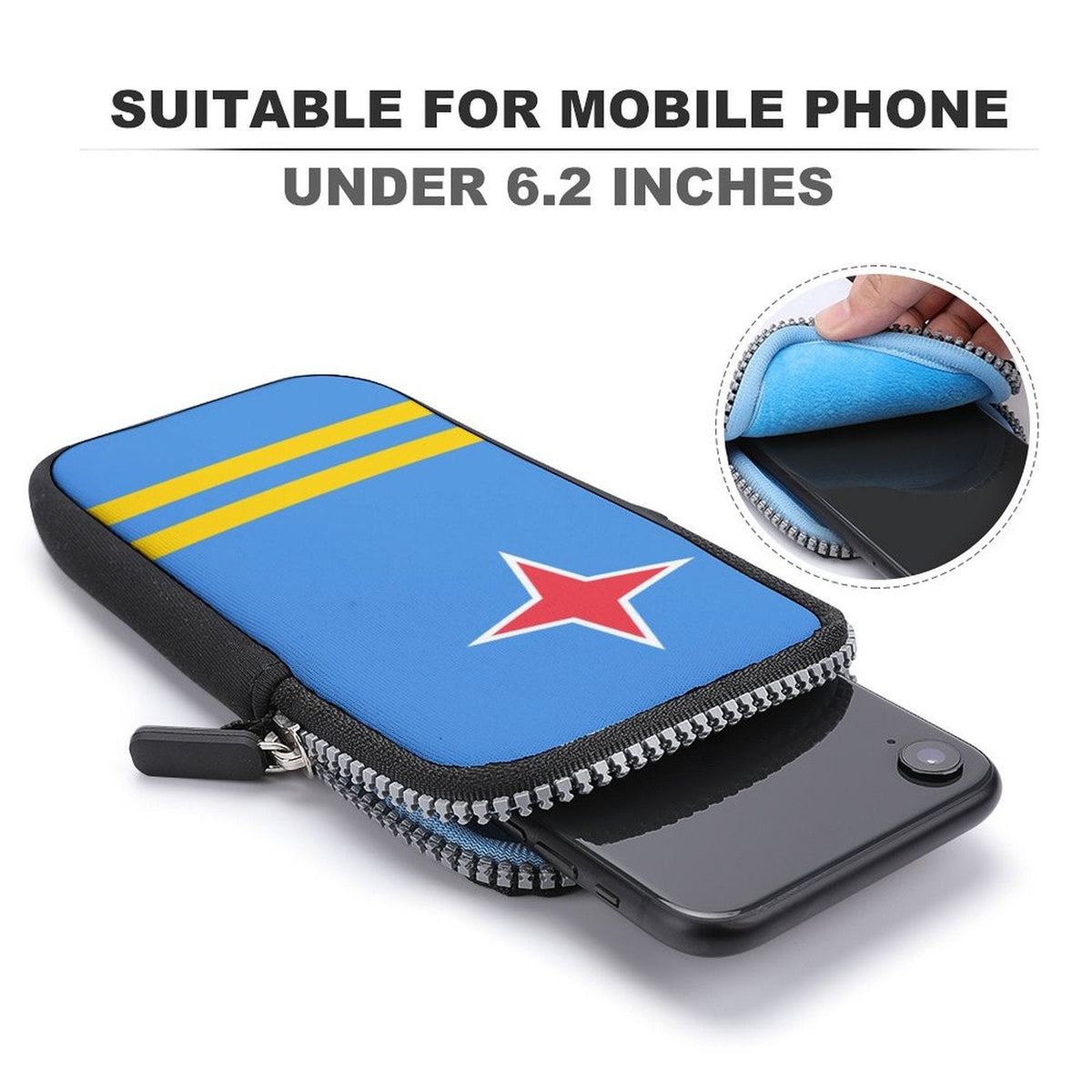 Aruba Flag Mobile Phone Purse - Conscious Apparel Store