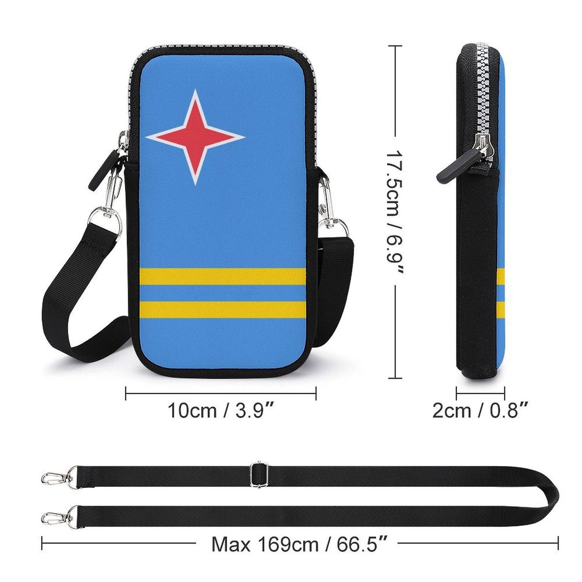 Aruba Flag Mobile Phone Purse - Conscious Apparel Store