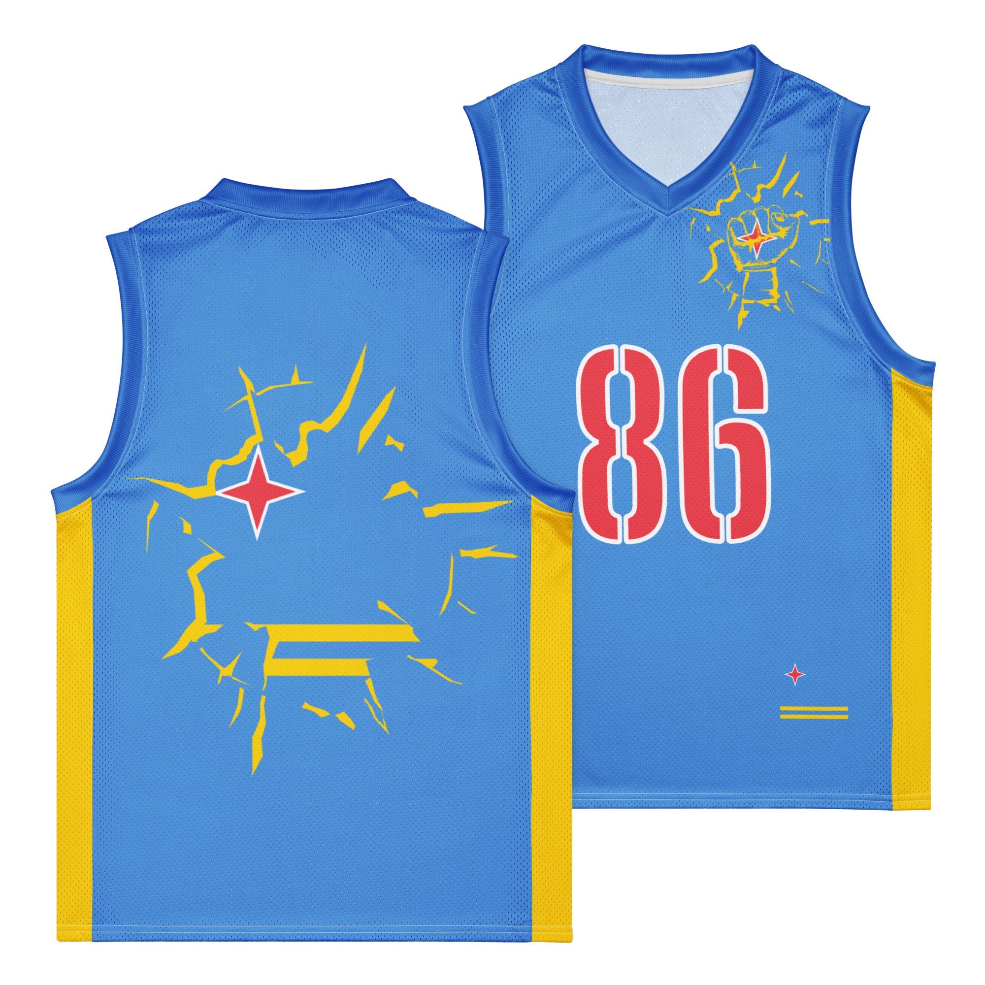 Aruba Flag Premium Sport Jersey Tank Top - Conscious Apparel Store