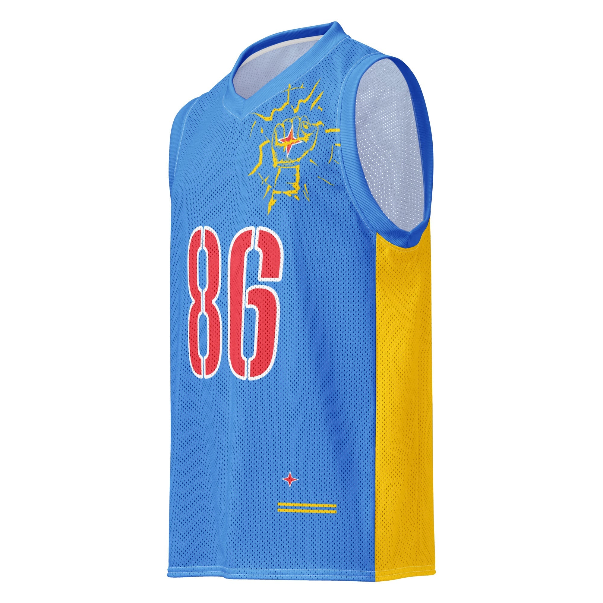Aruba Flag Premium Sport Jersey Tank Top - Conscious Apparel Store