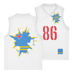 Aruba Flag (White) Premium Sport Jersey Tank Top - Conscious Apparel Store