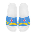 Aruba Flag Women's Slide Sandals - Conscious Apparel Store