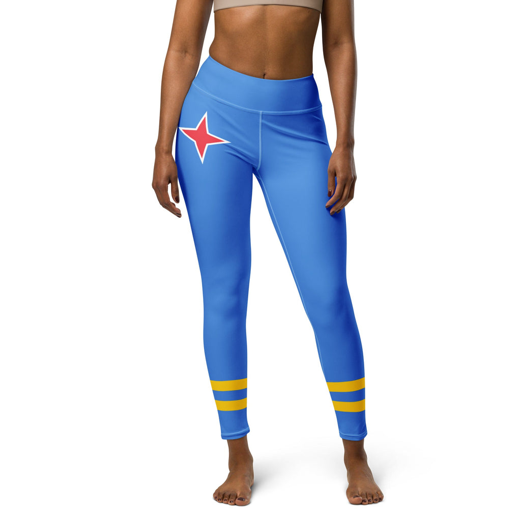 Aruba Flag Yoga Leggings - Conscious Apparel Store