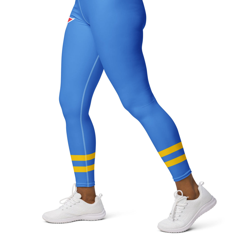 Aruba Flag Yoga Leggings - Conscious Apparel Store