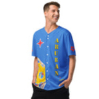 Aruba Football Themed Button-Down Sport Jersey - Conscious Apparel Store