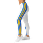 Aruban Flag White Leggings - Conscious Apparel Store