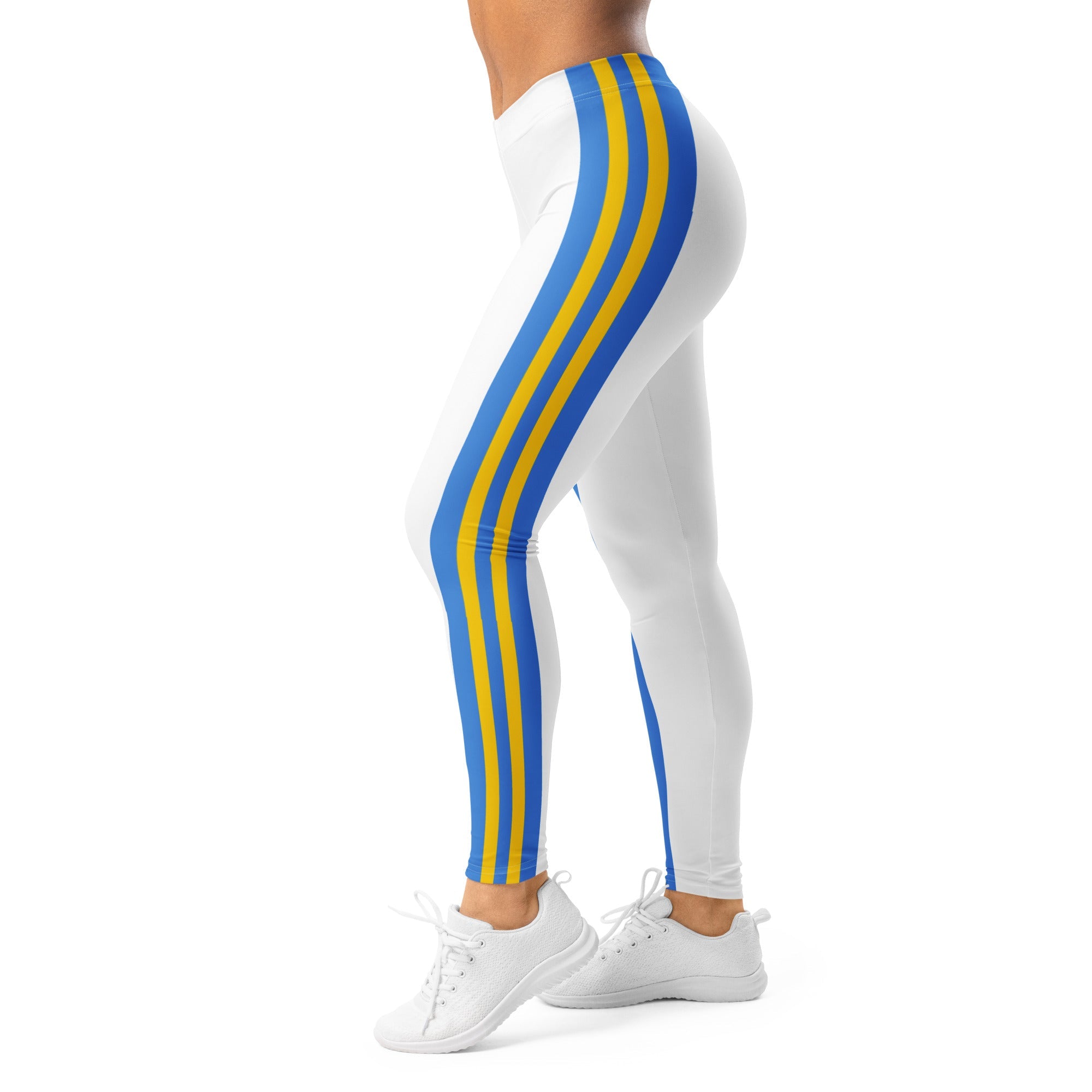 Aruban Flag White Leggings - Conscious Apparel Store
