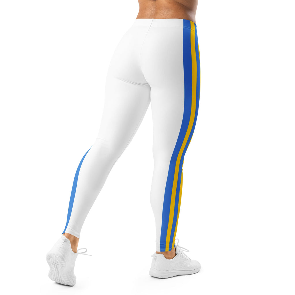 Aruban Flag White Leggings - Conscious Apparel Store