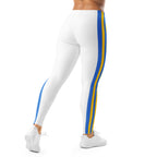 Aruban Flag White Leggings - Conscious Apparel Store